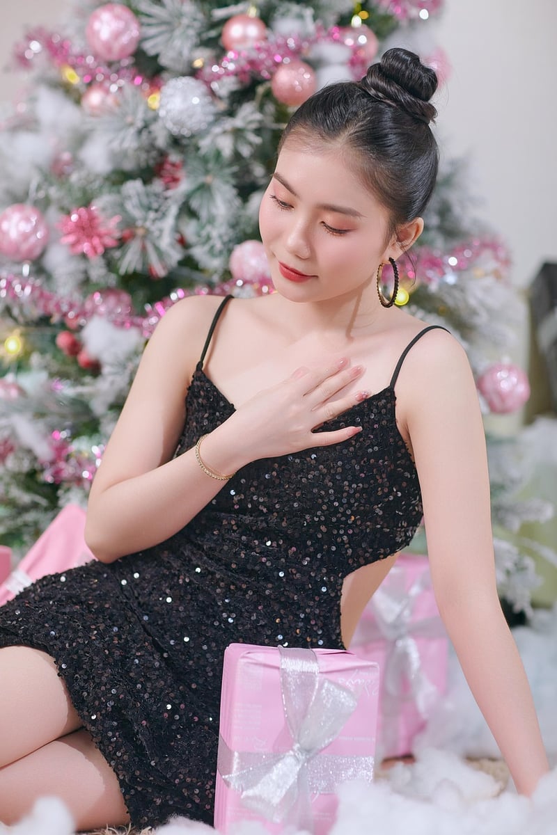 Woman practicing mindful breath awareness